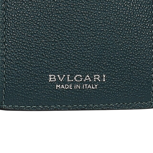 ブルガリ 三つ折り財布 三折財布 レディース ブランド BVLGARI 291681 BLK ブラック/グリーン