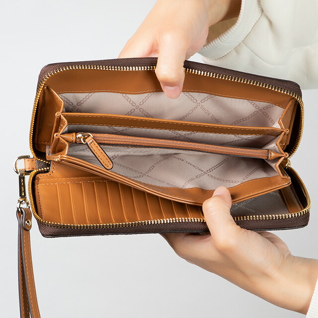 マイケルコース 長財布 メンズ レディース ブランド MICHAEL KORS 32F1GJ6E7B ダークブラウン