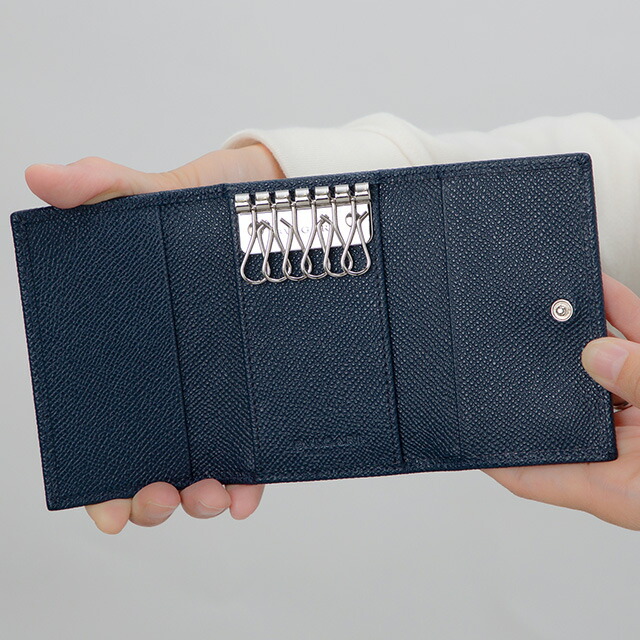 ブルガリ キーケース メンズ BVLGARI 39318 DSAP ネイビー ブランド 高級 おしゃれ プレゼント 実用的