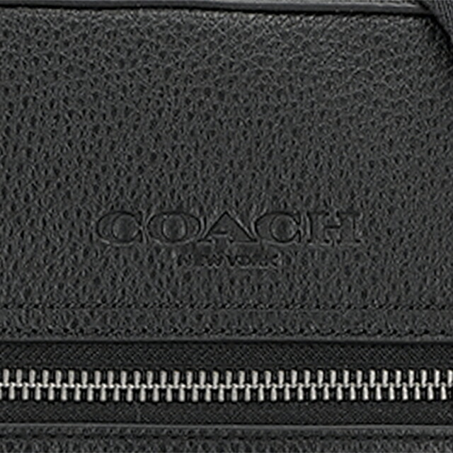 コーチ ショルダーバッグ メッセンジャーバッグ メンズ アウトレット ブランド COACH シグネチャー レザー 4011 QB BK ブラック 斜めがけ 高級 おしゃれ プレゼント 男性 実用的 かっこいい