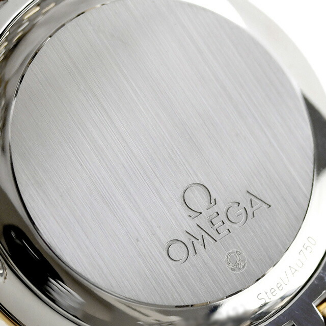 オメガ デビル プレステージ 36.8mm 自動巻き K18 腕時計 メンズ OMEGA 424.20.37.20.03.001 アナログ ブルー イエローゴールド スイス製 高級 ブランド おしゃれ 防水 プレゼント 男性 実用的