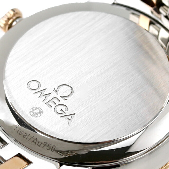 オメガ デビル プレステージ 37mm 自動巻き K18 腕時計 メンズ ダイヤモンド OMEGA 424.25.37.20.52.001 アナログ シルバー レッドゴールド スイス製 高級 ブランド おしゃれ 防水 プレゼント 男性 実用的