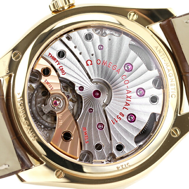 オメガ デ・ヴィル トレゾア 40mm 手巻き 腕時計 メンズ OMEGA 432.53.40.21.02.001 アナログ シルバー ブラウン スイス製 高級 ブランド おしゃれ 防水 プレゼント 男性 実用的