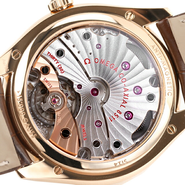 オメガ デ・ヴィル トレゾア 40mm 手巻き 腕時計 メンズ OMEGA 432.53.40.21.02.002 アナログ シルバー ブラウン スイス製 高級 ブランド おしゃれ 防水 プレゼント 男性 実用的