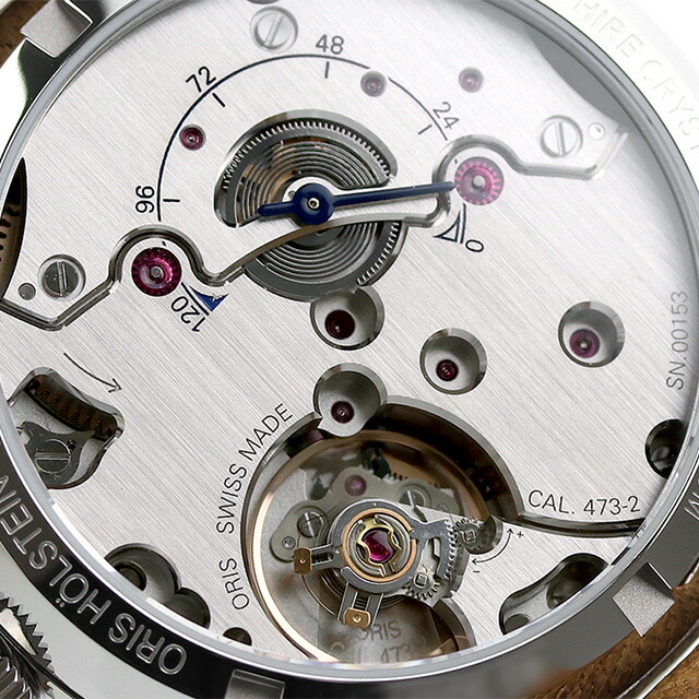 オリス ビッグクラウン キャリバー473 手巻き 腕時計 メンズ ORIS 01 473 7786 4065-07 5 19 22FC アナログ ブルー オリーブブラウン スイス製 高級 ブランド おしゃれ 防水 プレゼント 男性 実用的