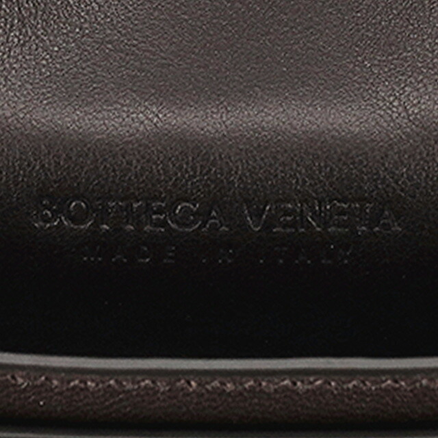 ボッテガ・ヴェネタ 名刺入れ メンズ ブランド BOTTEGA VENETA イントレチャート レザー 593115-V3UH2 ダークブラウン 高級 おしゃれ プレゼント 実用的