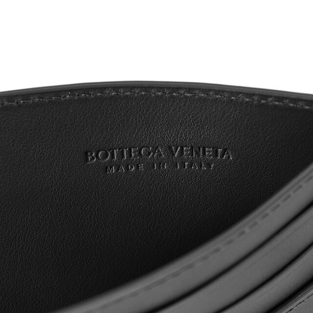 ボッテガ・ヴェネタ カードケース メンズ レディース ブランド BOTTEGA VENETA 607361-V3US3 8966 ブラック 定期入れ 高級 おしゃれ プレゼント 実用的