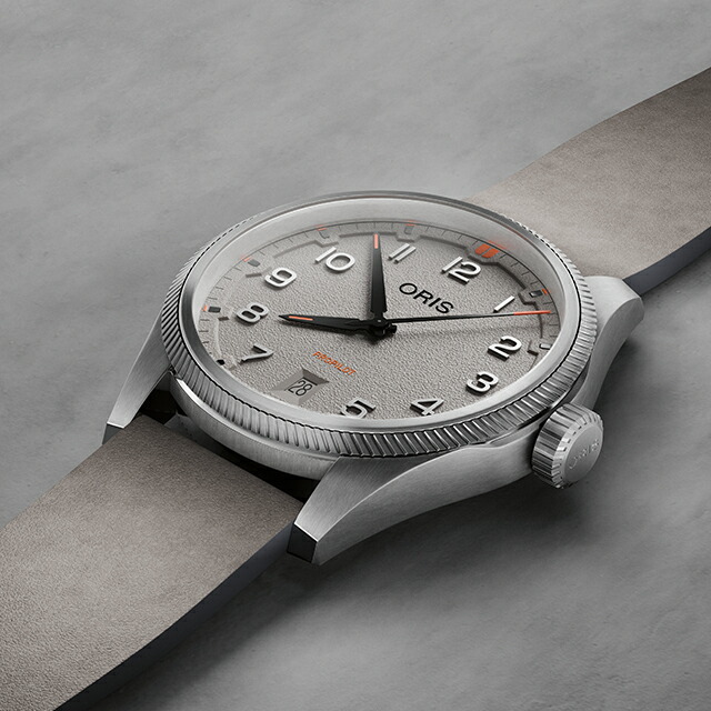 オリス プロパイロット デイト 41mm 自動巻き 腕時計 ブランド メンズ ORIS 01 733 7805 4163-07 6 20 15LC アナログ グレー スイス製 高級 おしゃれ 防水 プレゼント 男性 実用的
