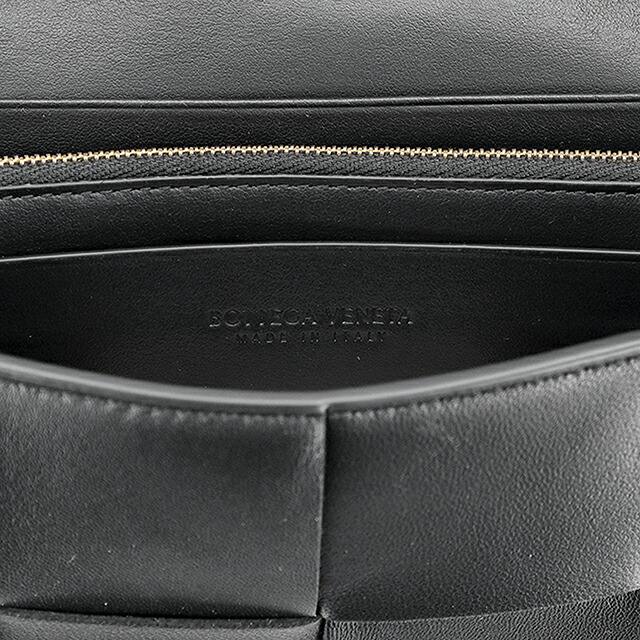 ボッテガ・ヴェネタ 長財布 レディース ブランド BOTTEGA VENETA レザー Italy 742694-V3UO3 8425 ブラック