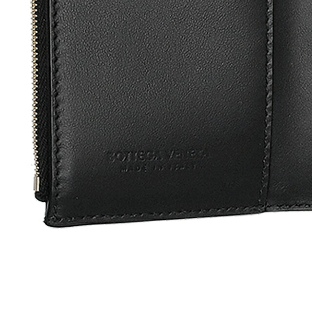 ボッテガ・ヴェネタ 三つ折り財布 三折財布 レディース ブランド BOTTEGA VENETA レザー Italy 750245-V3UO1 8425 ブラック