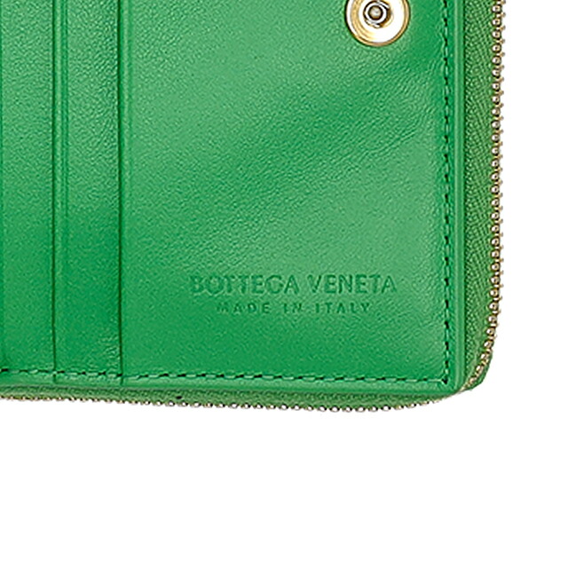 ボッテガ・ヴェネタ 二つ折り財布 二折財布 レディース ブランド BOTTEGA VENETA Italy 750253-V3UO1 3722 グリーン