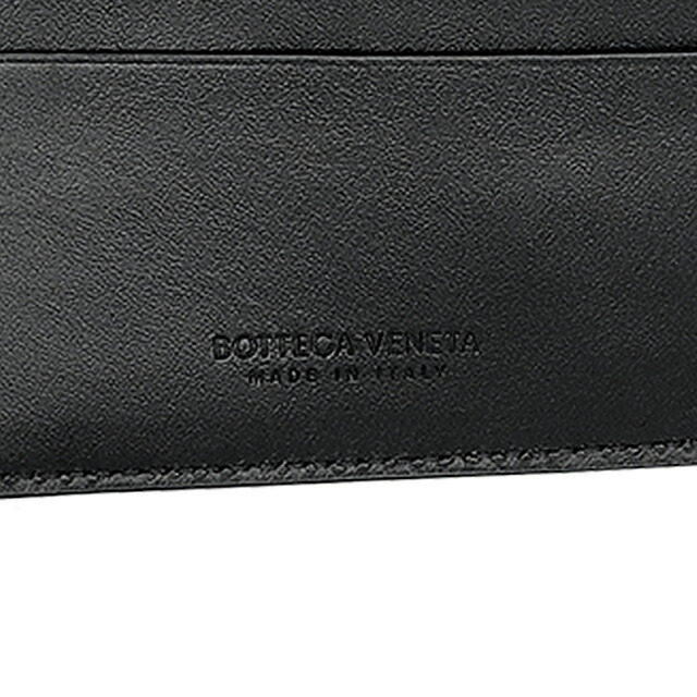 ボッテガ・ヴェネタ 二つ折り財布 二折財布 メンズ ブランド BOTTEGA VENETA Italy 805654-V69G1 8803 ブラック
