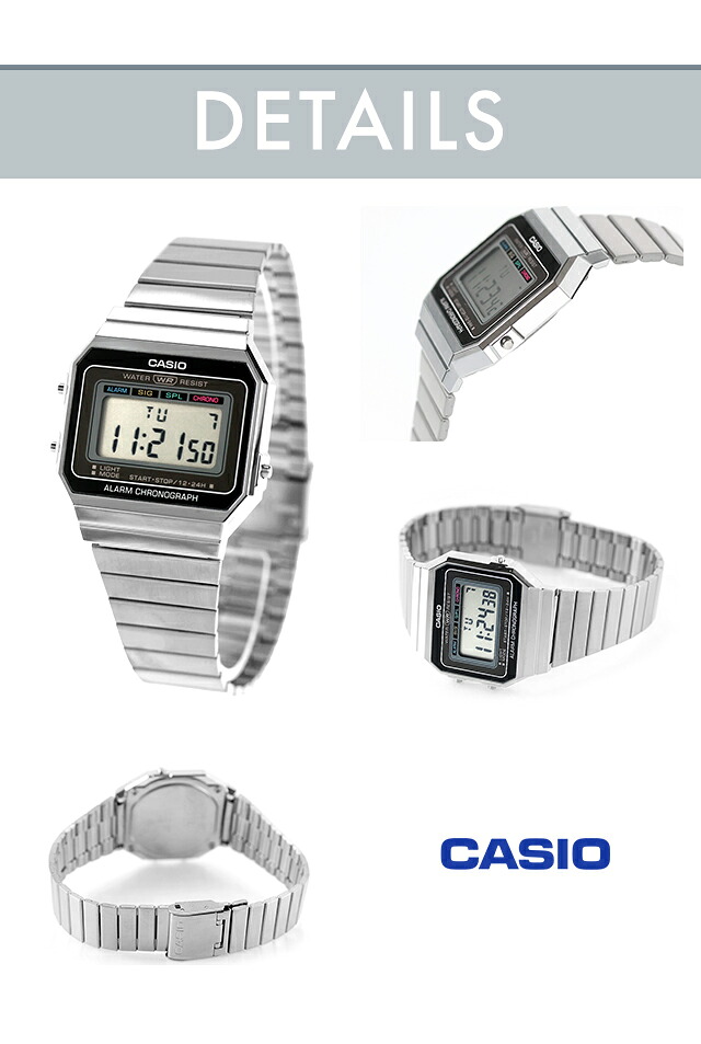 カシオ チープカシオ CASIO ヴィンテージ クォーツ 電池式 A700 海外モデル ユニセックス チプカシ メンズ レディース 腕時計 ブランド デジタル ブラック ゴールド ブラウン グレー 黒 選べるモデル おしゃれ 防水 かわいい プレゼント 実用的