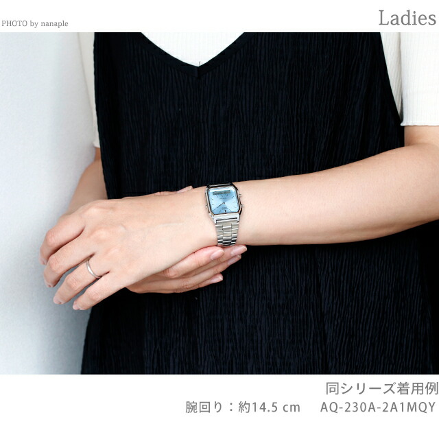 カシオ チープカシオ CASIO クォーツ 電池式 AQ-230GA-5AMQY クラシック ユニセックス チプカシ 腕時計 ブランド カシオ casio ブラウン ゴールド おしゃれ アナデジ アナログ デジタル 防水 かわいい プレゼント 実用的 学生 受験生 受験用 試験用 受験対応