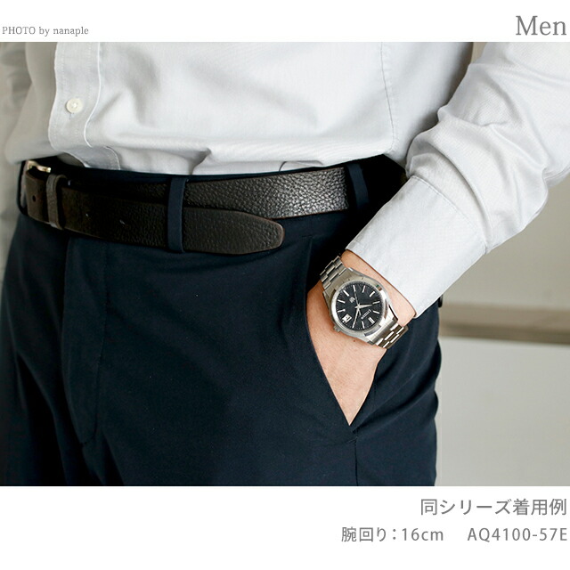 ザシチズン 年差±5秒 イーグルフェザーパターン文字板 高精度 光発電エコドライブ 腕時計 メンズ チタン ソーラー THE CITIZEN AQ4100-57E アナログ ブラック 黒 日本製 高級 ブランド おしゃれ 防水 プレゼント 男性 実用的