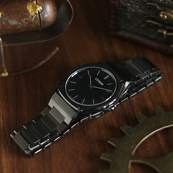 シチズン エコドライブ ワン 薄型 ソーラー 日本製 メンズ 腕時計 AR5064-57E CITIZEN オールブラック 黒 ブランド おしゃれ 防水 プレゼント 男性 実用的