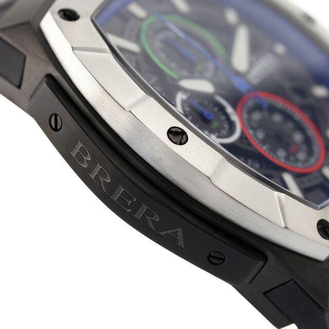 ブレラ ミラノ スーパースポルティーボ トノー クオーツ 腕時計 メンズ クロノグラフ BRERA MILANO BMSSTNQC4103B アナログ ブラック 黒 ブランド おしゃれ 防水 プレゼント 男性 実用的