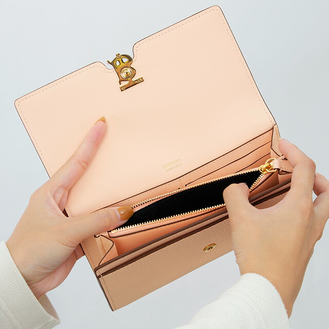 バ－バリ－ 長財布 レディース ブランド BURBERRY 8055218 ライトピンク ウォレット 高級 おしゃれ プレゼント 実用的