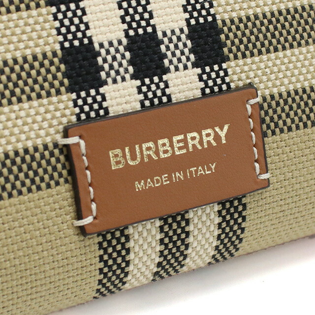 バーバリー トートバッグ レディース BURBERRY コットン、レザー イタリア 8066163 BRIAR BROWN-BLACK ブラウン系 マルチカラー バッグ 軽量 手提げ ブランド 高級 おしゃれ プレゼント 女性 実用的 かわいい