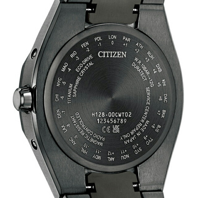 シチズン アテッサ ダブルダイレクトフライト エコドライブ電波 腕時計 ブランド メンズ チタン 電波ソーラー CITIZEN ATTESA CB3045-61E アナログ オールブラック 黒 日本製 高級 おしゃれ 防水 文字盤 大きい プレゼント 男性 実用的