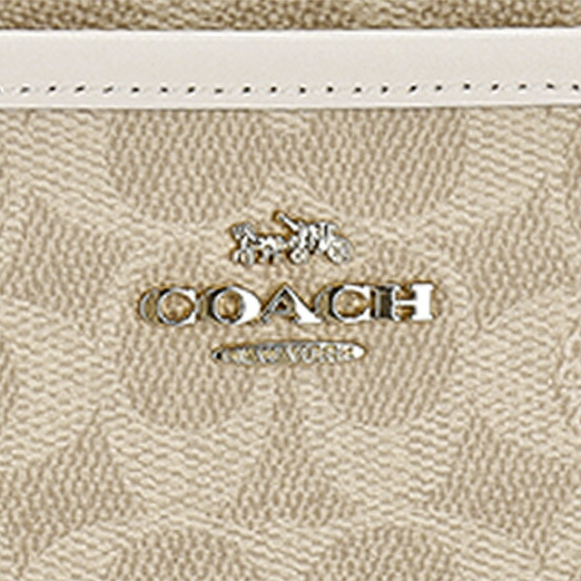 コーチ ショルダーバッグ メッセンジャーバッグ レディース アウトレット ブランド COACH CCQ21 IMXDM ライトベージュ/ホワイト 斜めがけ 高級 おしゃれ プレゼント 女性 実用的 かわいい