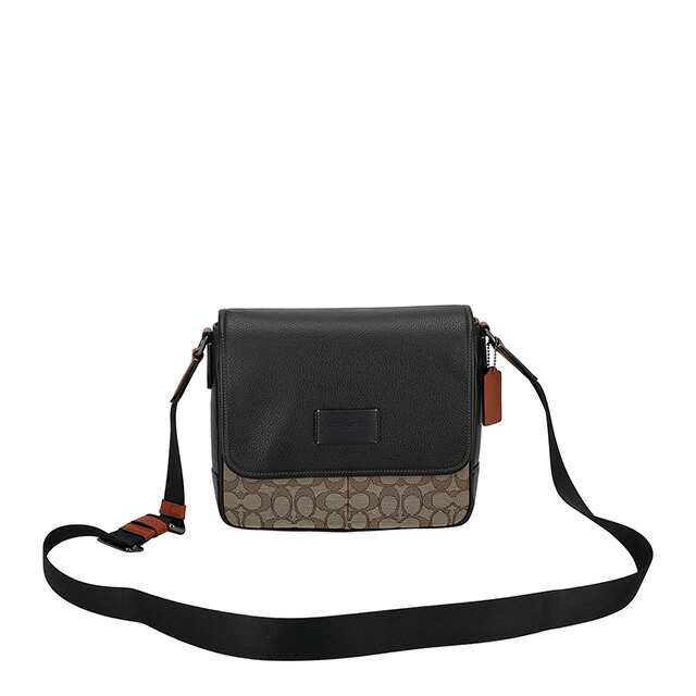 コーチ ショルダーバッグ メッセンジャーバッグ メンズ アウトレット ブランド COACH CE534 QBV1R カーキ/ブラックマルチ ブラウン 斜めがけ 高級 おしゃれ プレゼント 男性 実用的 かっこいい