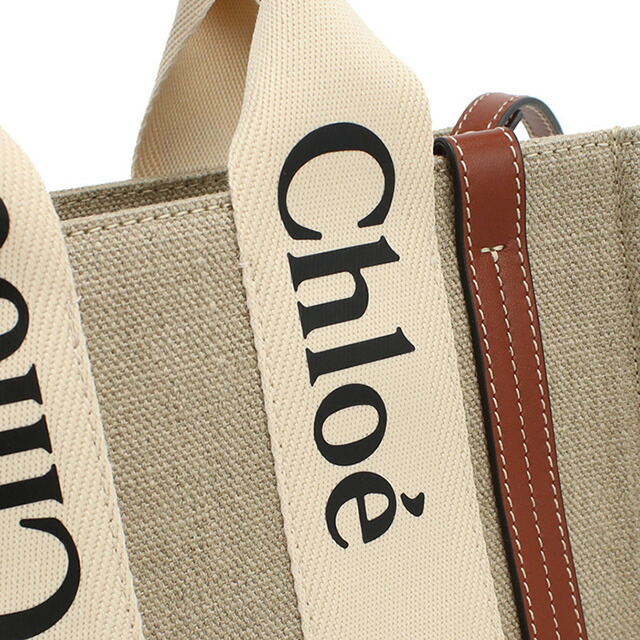 クロエ トートバッグ レディース CHLOE イタリア CHC22AS397I26 WHITE-BROWN 1 ベージュ系 ブラウン系 バッグ 軽量 手提げ ブランド 高級 おしゃれ プレゼント 女性 実用的 かわいい