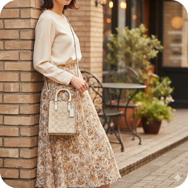 コーチ ハンドバッグ 2way ショルダーバッグ 斜めがけ レディース アウトレット ブランド COACH シグネチャー CJ494 SIGHA ライトカーキ/チョーク ベージュ 軽量 小さめ 手提げ 高級 おしゃれ プレゼント 女性 実用的 かわいい