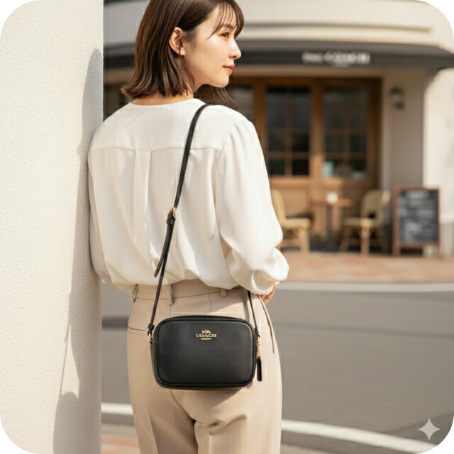 コーチ ショルダーバッグ メッセンジャーバッグ レディース アウトレット ブランド COACH シグネチャー レザー CR110 IMBLK ブラック 斜めがけ 高級 おしゃれ プレゼント 女性 実用的 かわいい
