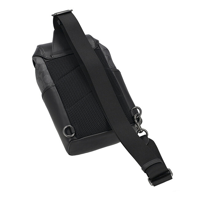 コーチ ボディバッグ ウエストポーチ メンズ アウトレット ブランド COACH CT712 QBMI5 チャコール/ブラック ショルダーバッグ 斜めがけ 軽量 小さめ 高級 おしゃれ プレゼント 男性 実用的 かっこいい