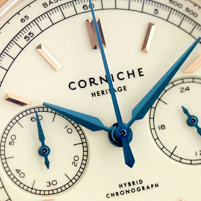 コーニッシュ ヘリテージ クォーツ 電池式 腕時計 ブランド メンズ クロノグラフ CORNICHE CW-HC-GWB アナログ ベージュ ブラウン おしゃれ 防水 プレゼント 男性 実用的