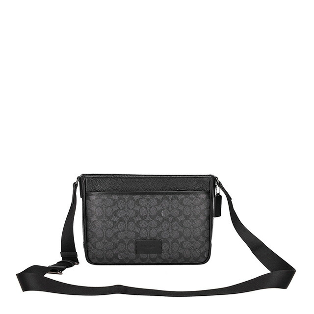 コーチ ショルダーバッグ メッセンジャーバッグ メンズ アウトレット ブランド COACH レザー CY824 QBMI5 ブラック 斜めがけ 高級 おしゃれ プレゼント 男性 実用的 かっこいい
