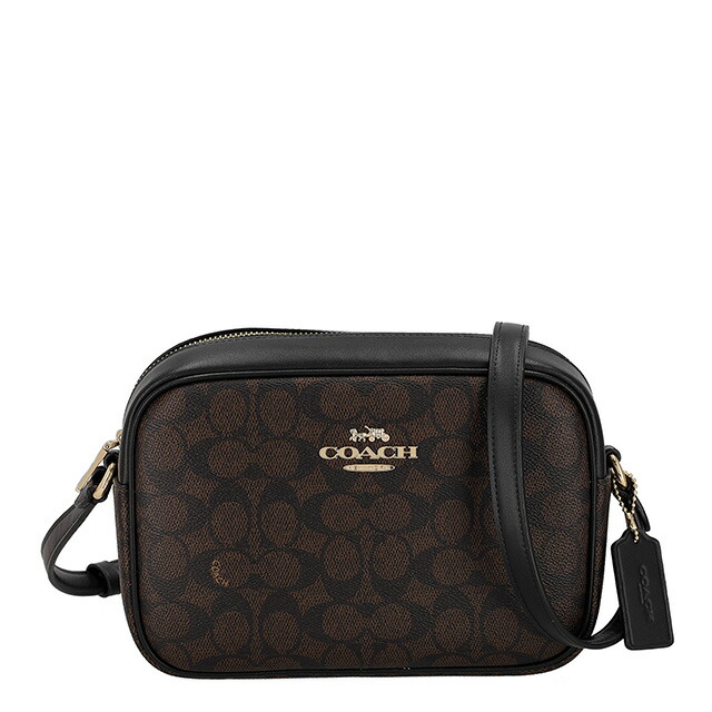 コーチ ショルダーバッグ メッセンジャーバッグ レディース アウトレット ブランド COACH CZ186 IMXAQ ダークブラウン/ブラック 斜めがけ 高級 おしゃれ プレゼント 女性 実用的 かわいい