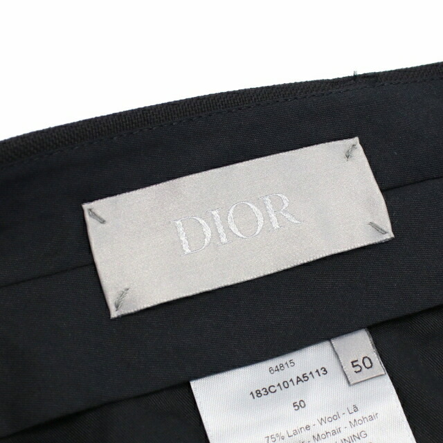 ディオール ハーフパンツ メンズ Christian Dior 表地:ウール75% モヘヤ25%裏地:レーヨン100%別布:コットン100% イタリア 183C101A5 ホワイト系 ブラック ファッション 選べるモデル プレゼント 実用的