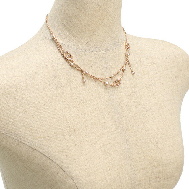 ディオール ネックレス レディース ブランド Christian Dior インド N2701 ゴールド系 アクセサリー