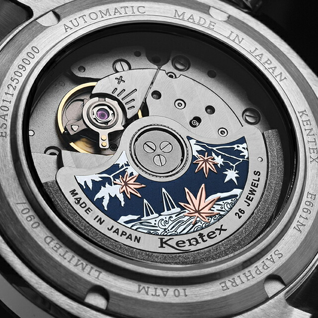ケンテックス エスパイ アクティブ3 自動巻き 腕時計 ブランド メンズ Kentex E661M-02 アナログ ブルー 日本製 おしゃれ 防水 プレゼント 男性 実用的