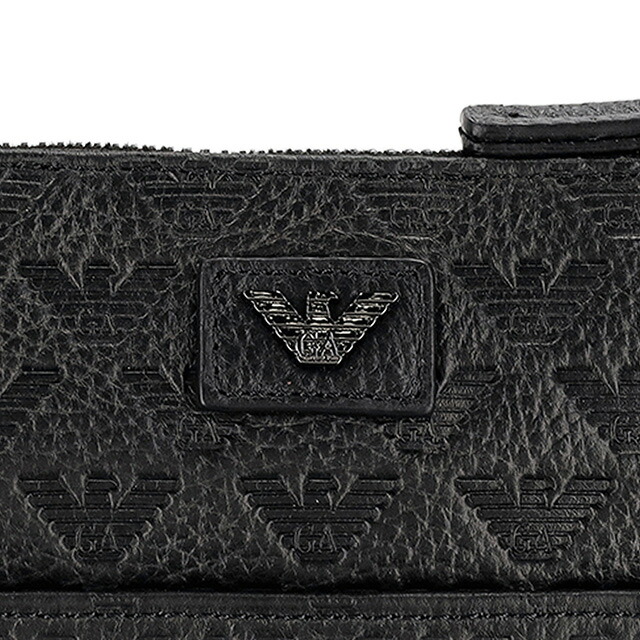 エンポリオ・アルマーニ ショルダーバッグ メンズ ブランド EMPORIO ARMANI EM001688-AF14774 UC001 ブラック 斜めがけ ブランド 高級 おしゃれ プレゼント 男性 実用的 かっこいい