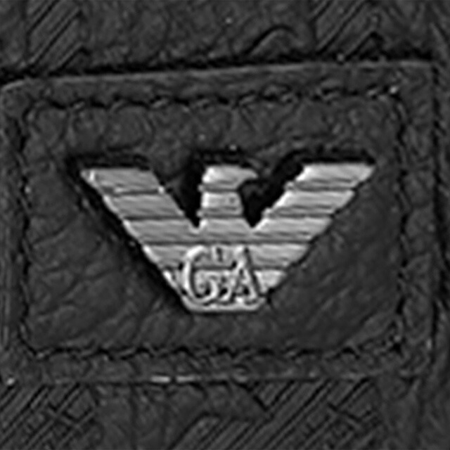 エンポリオ・アルマーニ 長財布 メンズ ブランド EMPORIO ARMANI レザー EM001739-AF14774 ブラック ウォレット 高級 おしゃれ プレゼント 実用的