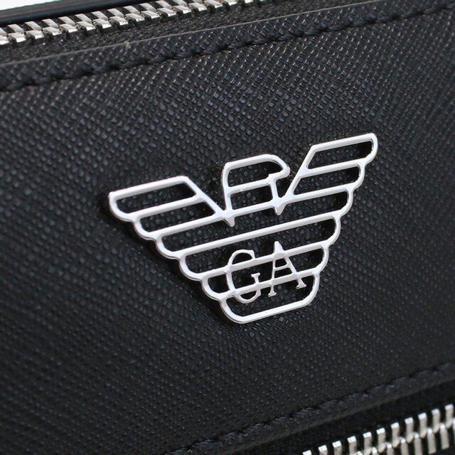エンポリオ・アルマーニ 斜め掛けショルダーバッグ メンズ EMPORIO ARMANI ポリアミド ポリエステル Y4M185 BLACK ブラック バッグ 斜めがけ ブランド 高級 おしゃれ プレゼント 男性 実用的 かっこいい