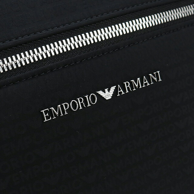エンポリオ・アルマーニ 斜め掛け ショルダーバッグ メンズ EMPORIO ARMANI Y4M425 BLACK-BLACK ブラック バッグ 斜めがけ ブランド 高級 おしゃれ プレゼント 男性 実用的 かっこいい