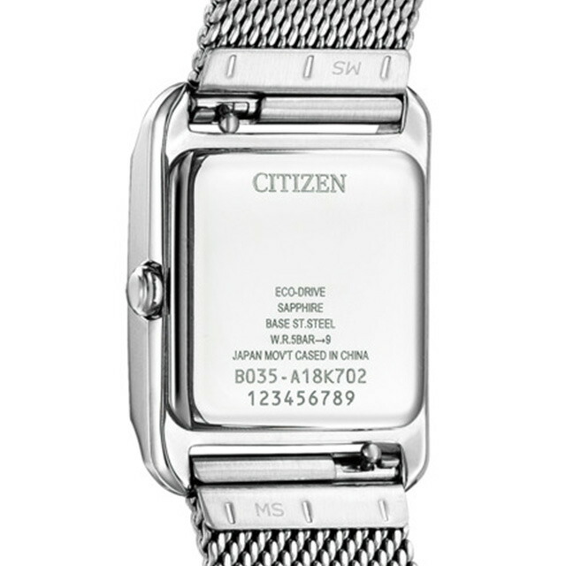 シチズン エル スクエアコレクション スクエアシェイプ ソーラー エコ・ドライブ レディース 腕時計 EW5590-62A CITIZEN L ホワイト ブランド おしゃれ 防水 軽い 華奢 かわいい プレゼント 女性 実用的