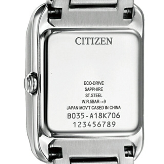シチズン エル SQUARE Collection 光発電エコドライブ 腕時計 レディース ソーラー CITIZEN L EW5600-87D アナログ シェル ブランド おしゃれ 防水 軽い 華奢 かわいい プレゼント 女性 実用的