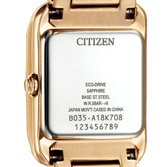 シチズン エル SQUARE Collection 光発電エコドライブ 腕時計 レディース ソーラー CITIZEN L EW5603-89Y アナログ ピンクシェル ピンクゴールド ブランド おしゃれ 防水 軽い 華奢 かわいい プレゼント 女性 実用的