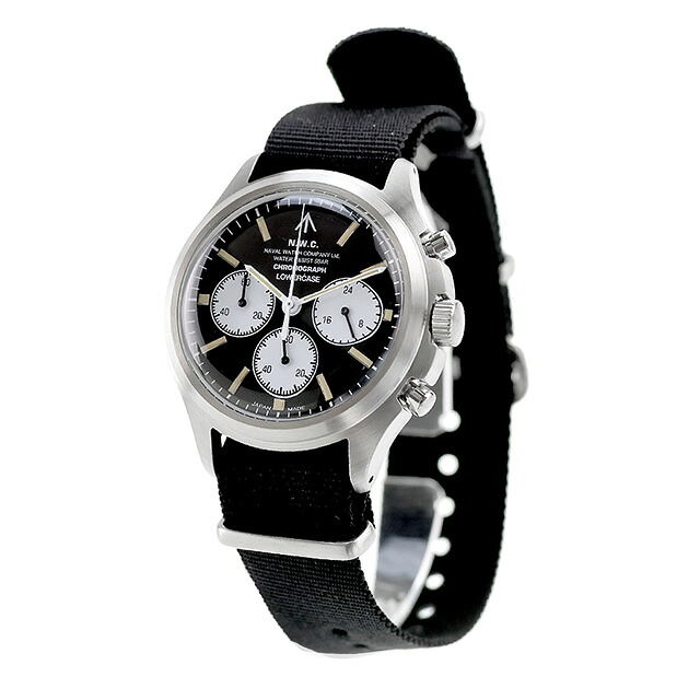 ナバルウォッチ NAVAL WATCH Produced by LOWERCASE クォーツ 電池式 腕時計 ブランド メンズ クロノグラフ NAVAL WATCH FRXC001 アナログ ブラック 黒 日本製 おしゃれ 防水 プレゼント 男性 実用的