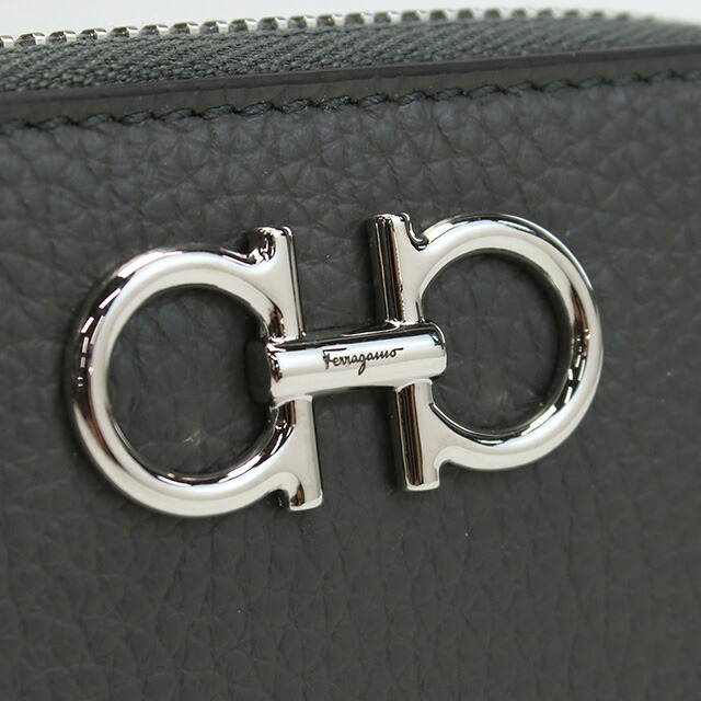 フェラガモ 小銭入れ レディース ブランド FERRAGAMO 22-0406 グレー 財布