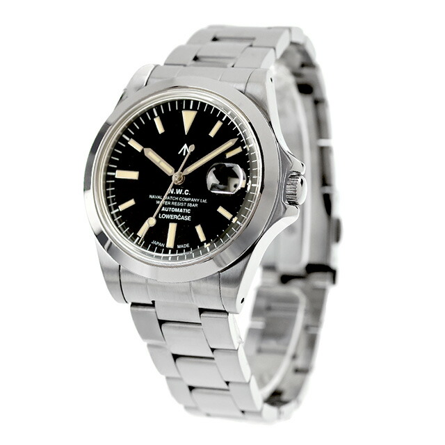 ナバルウォッチ Naval Watch Produced By LOWERCASE 自動巻き 腕時計 ブランド メンズ NAVAL WATCH FRXA001 アナログ ブラック 黒 日本製 おしゃれ 防水 プレゼント 男性 実用的