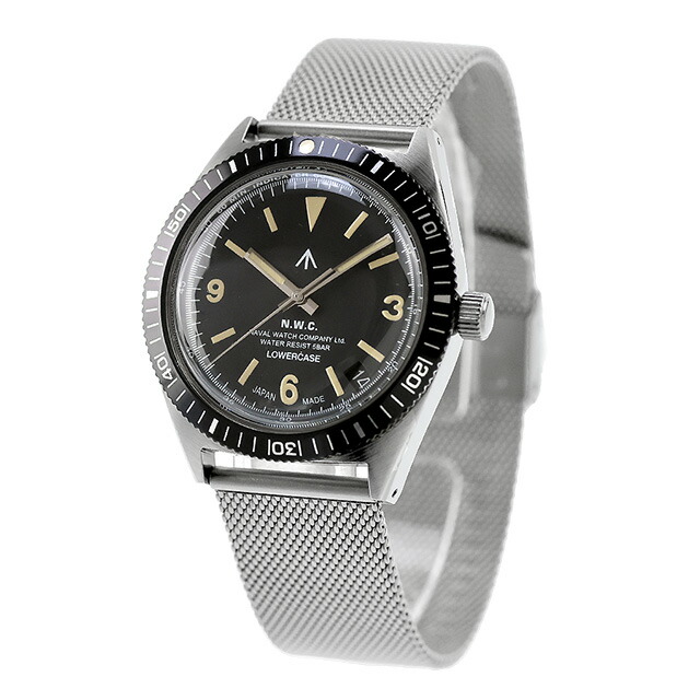 ナバルウォッチ NAVAL WATCH Produced by LOWERCASE クォーツ 電池式 腕時計 ブランド メンズ NAVAL WATCH FRXB001 アナログ ブラック 黒 日本製 おしゃれ 防水 プレゼント 男性 実用的