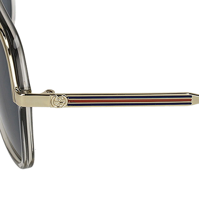 グッチ サングラス メンズ レディース ブランド GUCCI GG0200S ゴールド/シルバー