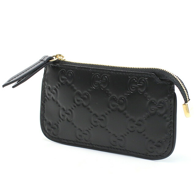 グッチ コインケース キーリング付 レディース GUCCI レザー イタリア 447964 ブラック 財布 小銭入れ 小さい ブランド 高級 おしゃれ プレゼント 実用的 かわいい
