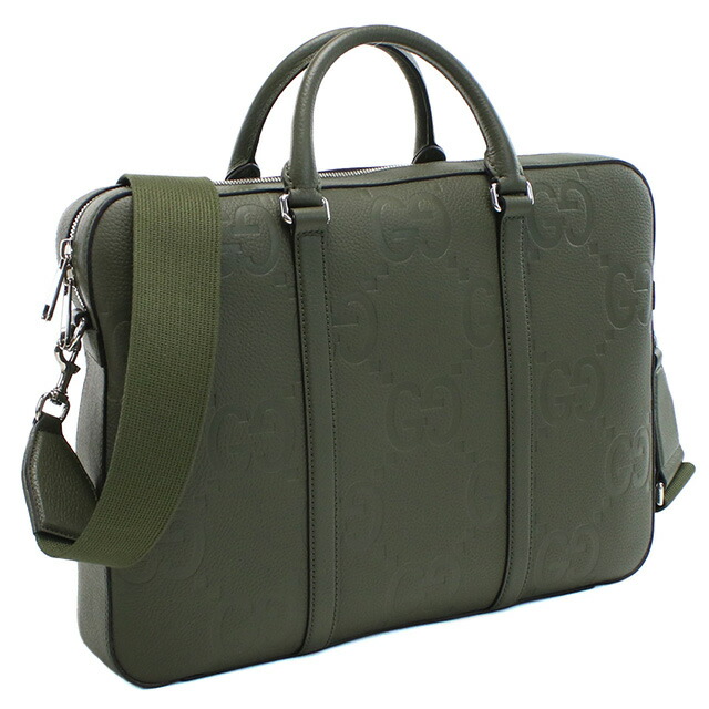 グッチ ブリーフケース メンズ GUCCI イタリア 658573 カーキ バッグ 軽量 A4 ノートpc ブランド 高級 おしゃれ プレゼント 男性 実用的 かっこいい